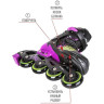 Ролики TECH TEAM TOXIC 2021 синий, размер 31-34 NN004169